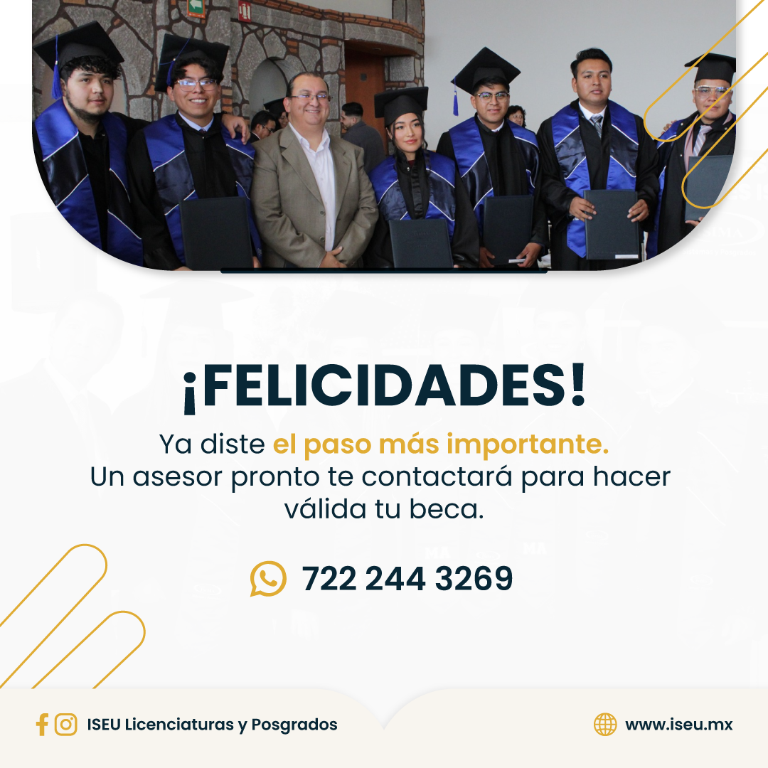 Felicidades por obtener tu beca.